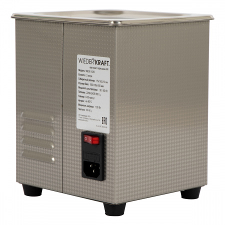 WDK-3120 Ультразвуковая мойка с подогревом, 2 л