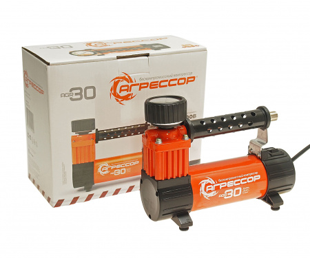 Компрессор АГРЕССОР AGR-30 поршневой 140W 105PSI (30л/мин) 12V AUTOPROFI /1/8