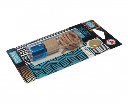 Ароматизатор воздуха FTE-WA-15 WOODEN AROMA (ice cocktail) подвесной, с деревянной крышкой FOUETTE /1/20
