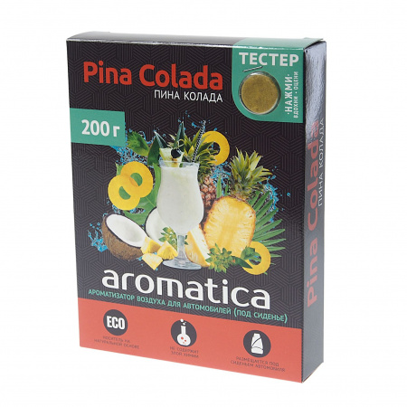 Ароматизатор воздуха FTE-AR-9 AROMATICA (pina colada) гелевый под сиденье 200гр FOUETTE /1/20