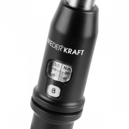 WDK-NX20210 Динамометрический ключ 20-210 Нм, трещотка с проходным приводным квадратом 1/2"