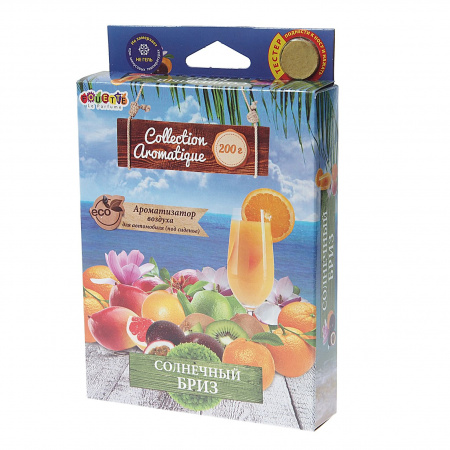 Ароматизатор воздуха FTE-CA-15 COLLECTION AROMATIQUE (солнечный бриз) под сиденье 200гр FOUETTE /1/40