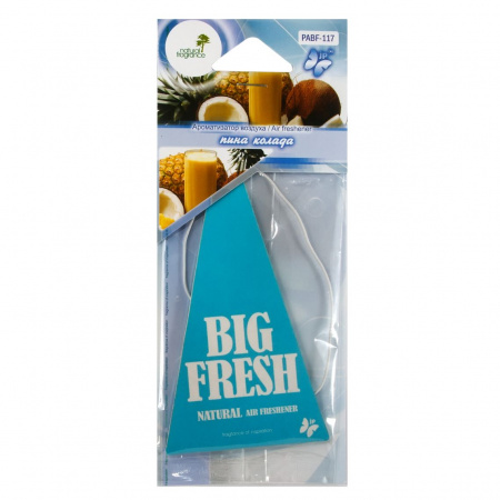 Ароматизатор воздуха PABF-117 BIG FRESH (пина колада) пластинка FKVJP /10/200