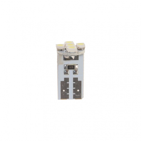 Автолампа T10W (W2,1x9,5d) 5 SMD 3528 WHITE 6000K 90лм   12V MEGAPOWER /10 /100