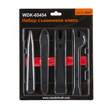 WDK-65454 Набор съемников для панелей интерьера автомобиля, 4 предмета