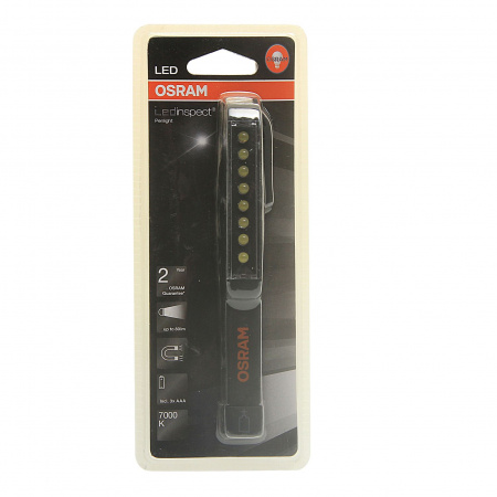 Фонарь LEDINSPECT PENLIGHT IL203 BLACK ручка магнитная 8 LED 3*ААА 1.8х16х2см OSRAM /1/24