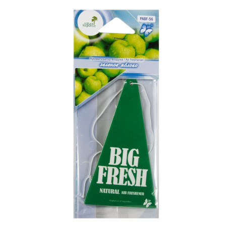 Ароматизатор воздуха PABF-56 BIG FRESH (зеленое яблоко) пластинка FKVJP /10/200
