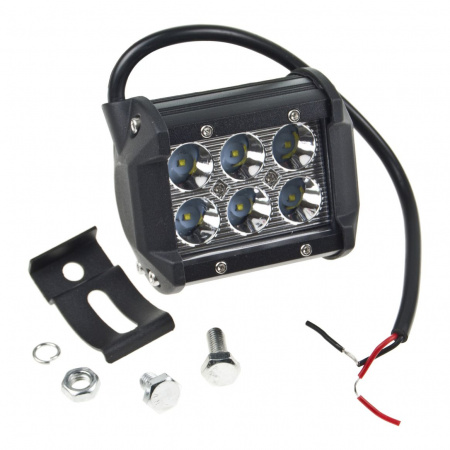 Фара рабочего света C-18W SPOT дальний 6LED, 97х75мм 10-30V  MISTAR /1