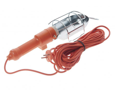 Лампа переносная M-22010 под лампу E27 до 60W, 220V, длина провода 10м  MEGAPOWER 1/24