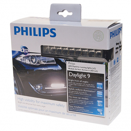 Фары доп. P-12831 LED DAY LIGHT 124х23мм (к-т) 12V PHILIPS /1