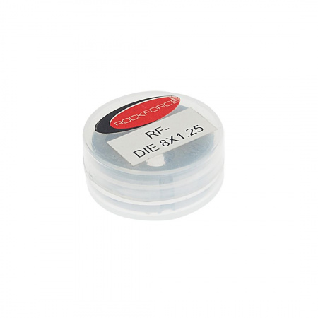 Плашка RF-DIE08125 M8x1,25-ø25мм, в пластиковом футляре ROCKFORCE /1/10