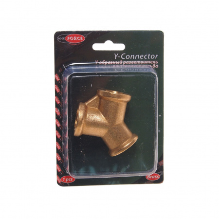 Разветвитель RF-SP030/2 Y-образный внутр.резьба 3/8" в блистере ROCKFORCE /1