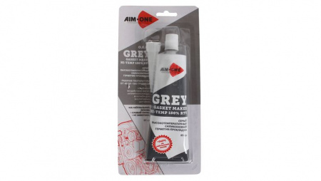 Герметик прокладок GREY силиконовый (серый) 85г  AIM-ONE /1/12